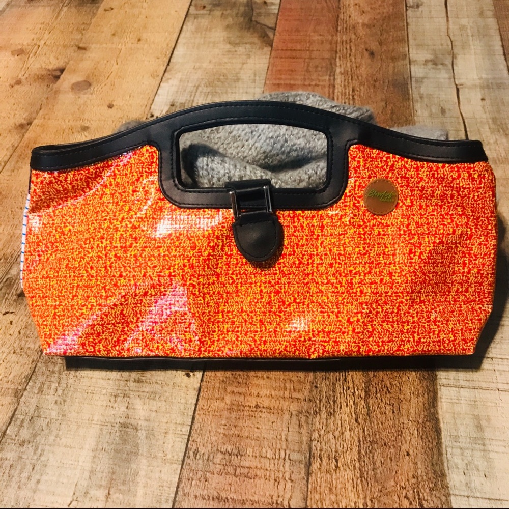 BLOWFISH MALIBU RECYCLED BILLBOARD CLUTCH- New